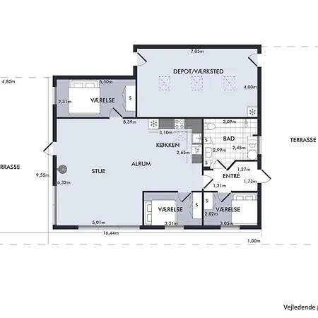 In With 3 Bedrooms And Internet *